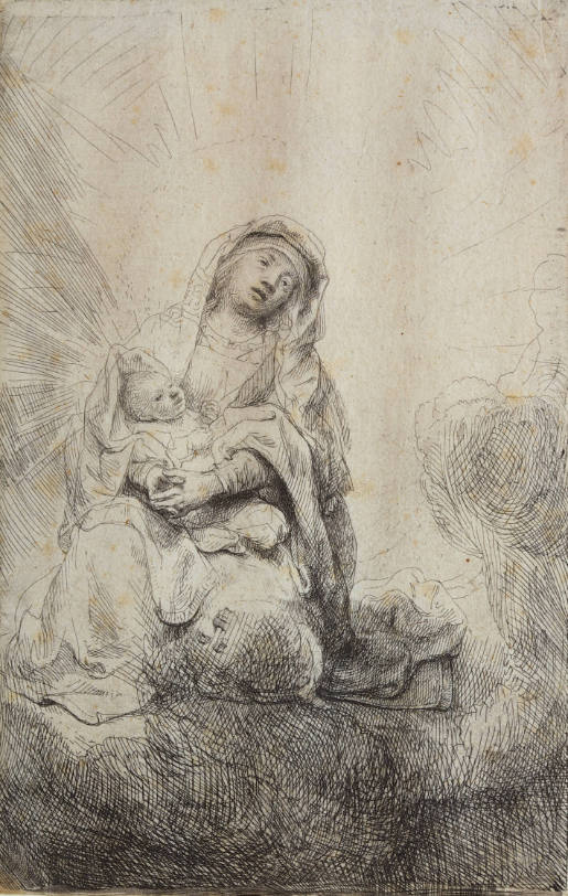 The Virgin and Child in the Clouds