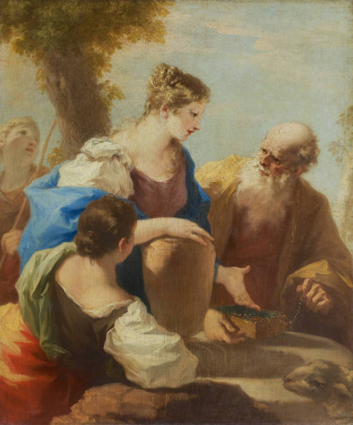 Giovanni Antonio Pellegrini, Rebekka am Brunnen, um 1710, Kunstpalast, Düsseldorf, Inv.-Nr. M 1…