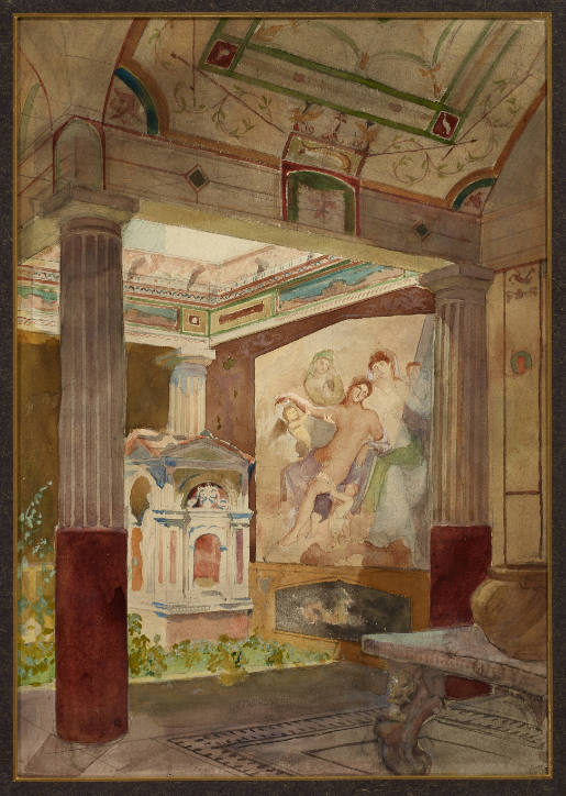 Courtyard of An Italian Villa