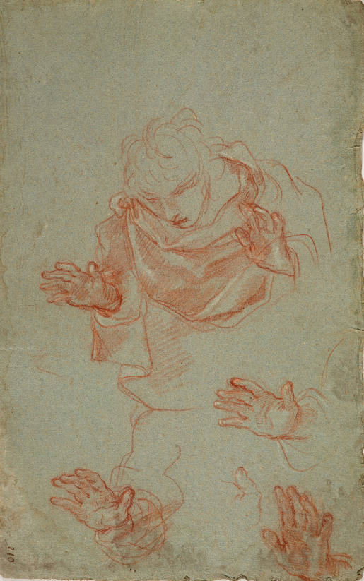 Study of a Man Holding Up his Hands