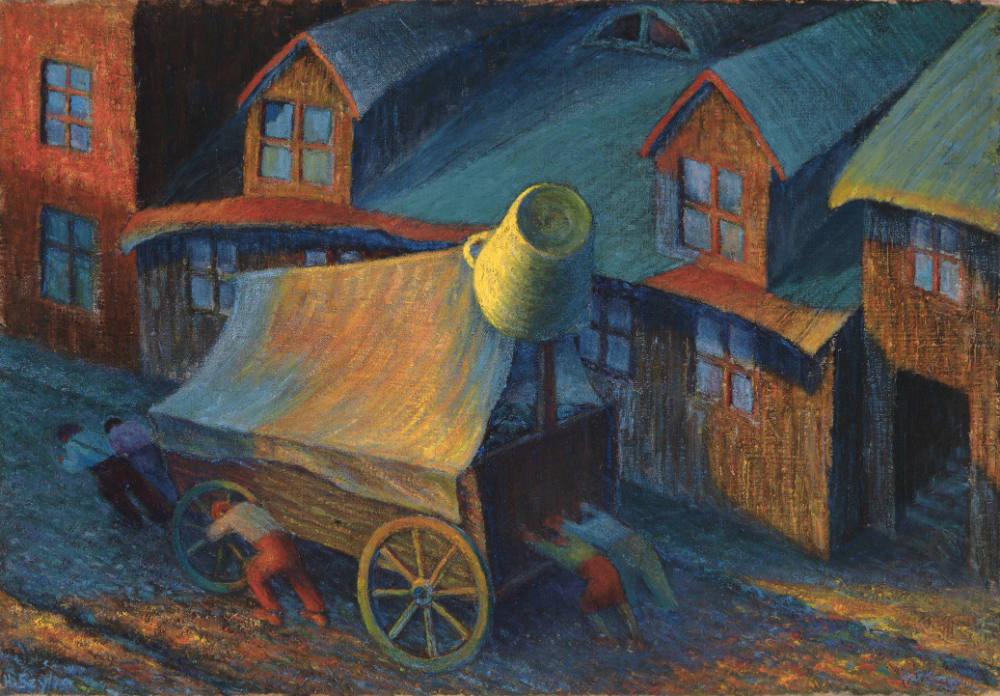 Den Brotwagen schieben