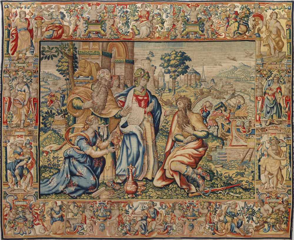 Wandteppich aus der Odysseus-Folge