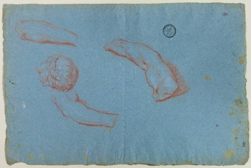 Studies for the Head and Arms of the Idol
