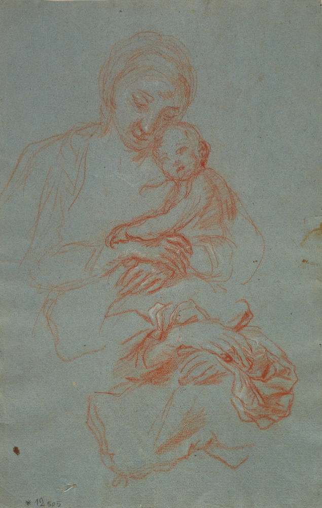 Studien zum Gemälde "Maria mit Kind"