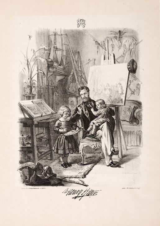 Henry Ritter in His Studio