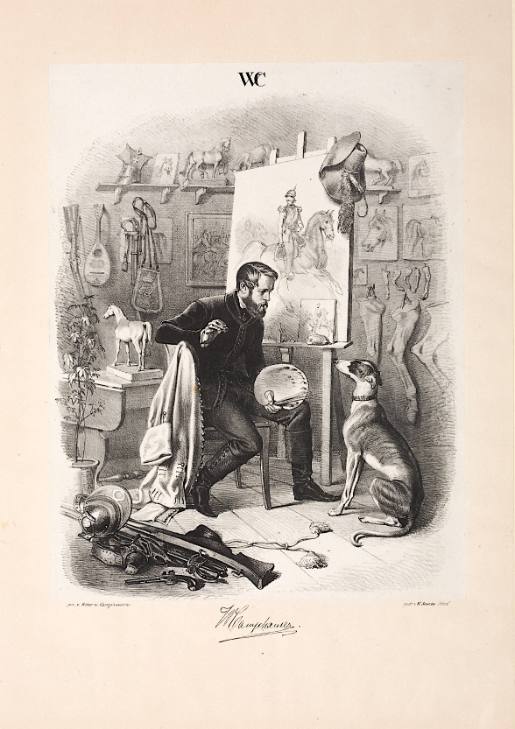 Wilhelm Camphausen in His Studio