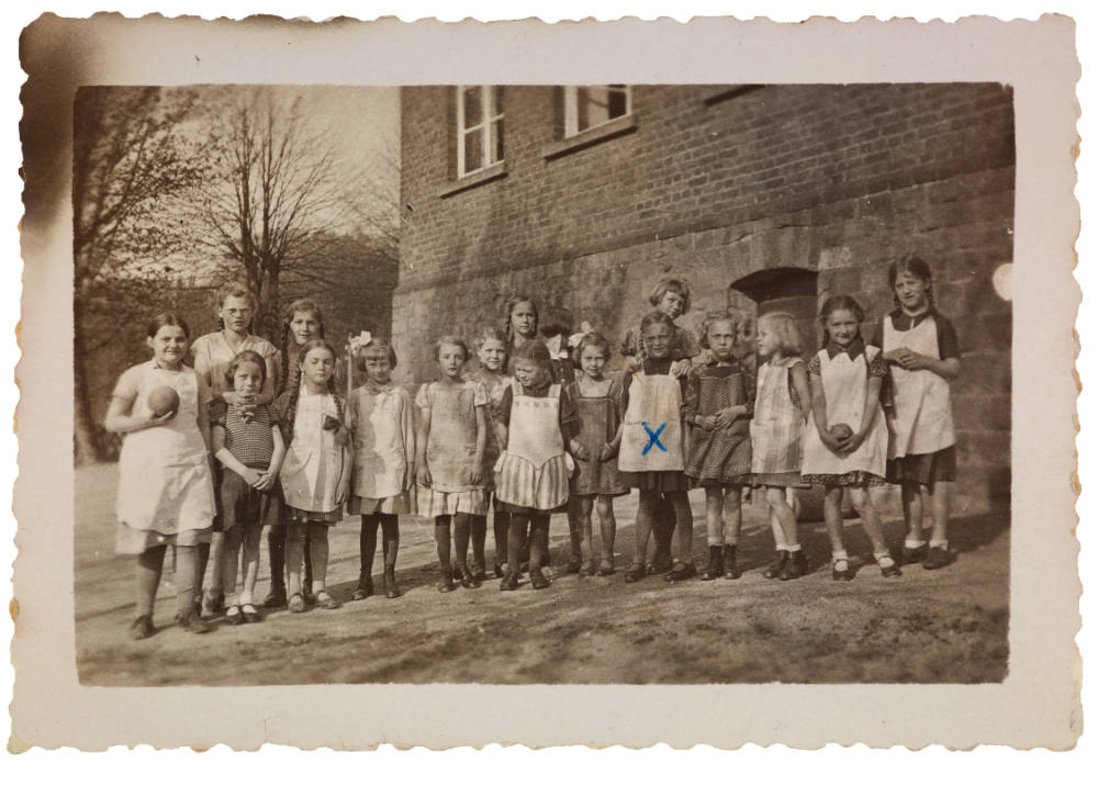 Gruppenfoto mit Markierung