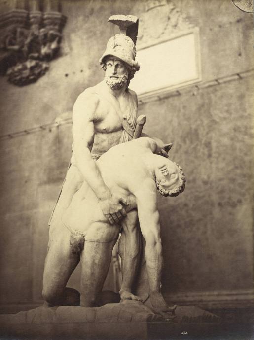 Dying Ajax, Greek statue, Loggia dei Lanzi, Florence