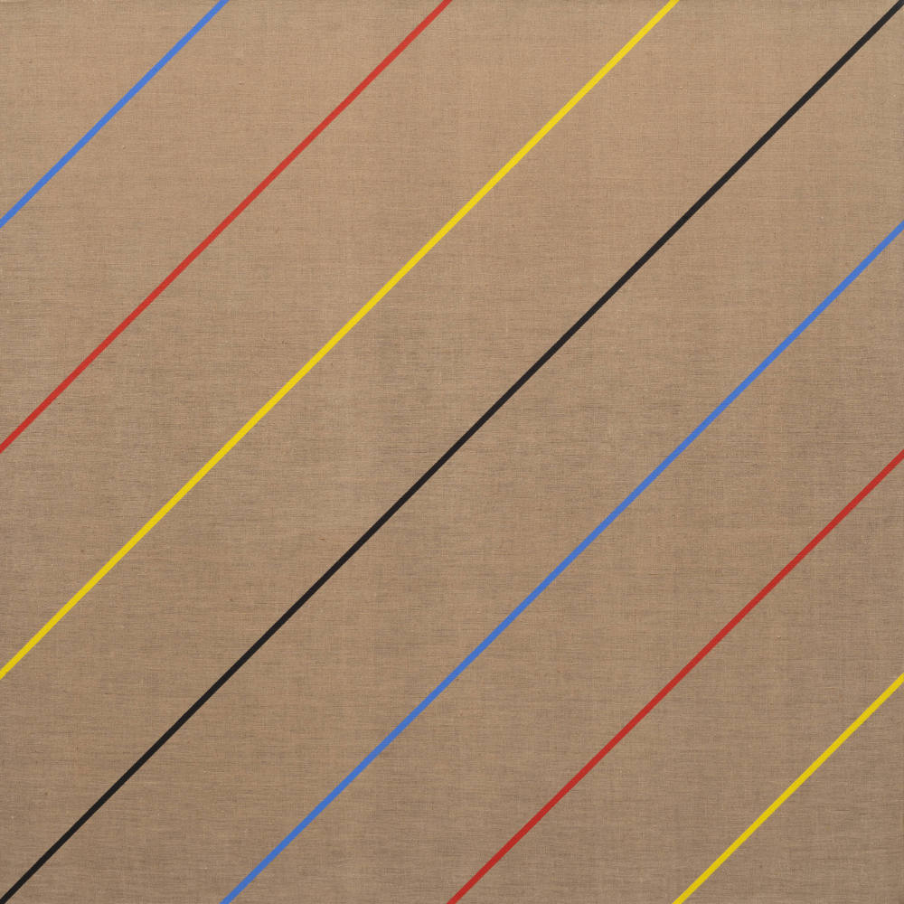 Markierungen VIII (Primärfarben diagonal im Quadrat)