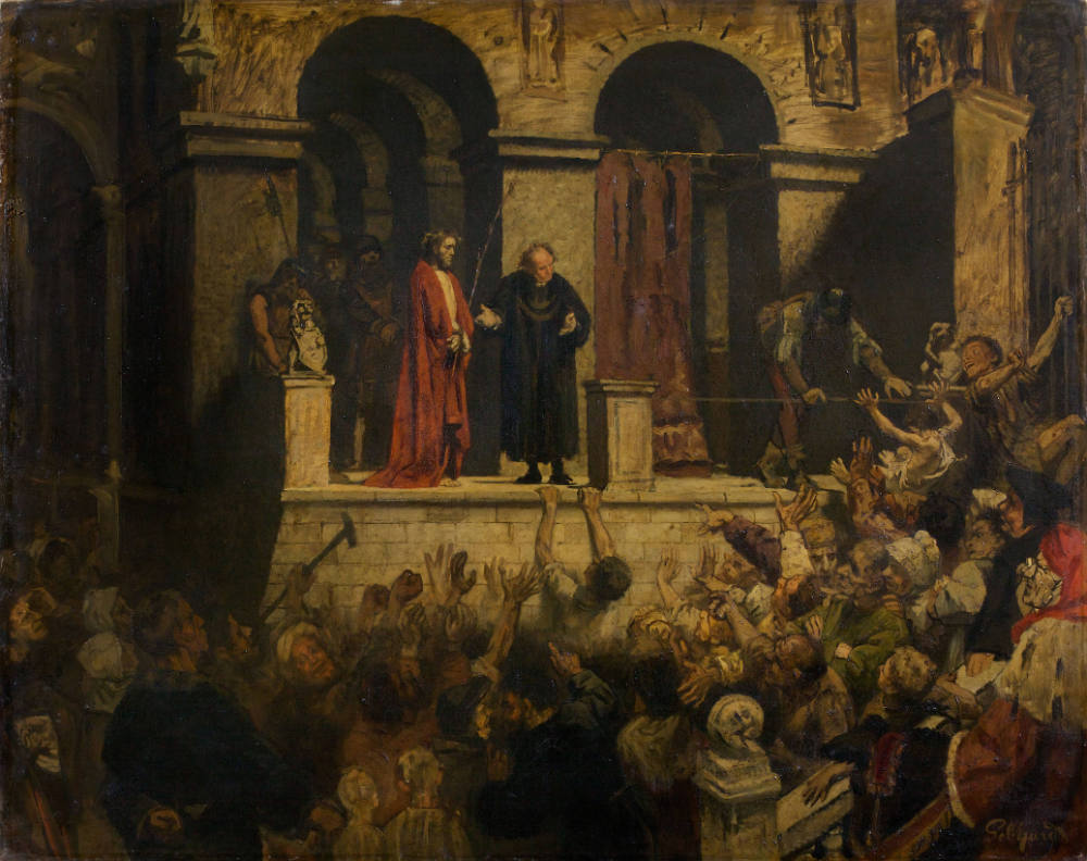 Eduard von Gebhardt, Pilatus zeigt Christus dem Volk (Ecce homo), 1870-1875, Kunstpalast, Düsse…