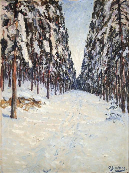 Olof Jernberg, Nordische Winterlandschaft, um 1895, Kunstpalast, Düsseldorf, Vermächtnis Nachla…