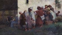 Willy Spatz, Gang der Hirten zur Heiligen Familie, 1892, Kunstpalast, Düsseldorf, Inv-Nr. M 509…